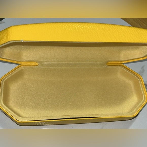 FINAL PRICE SWAROVSKI Hard Case/Yellow Eyeglass Case & Cleaning Cloth - Picture 9 of 15